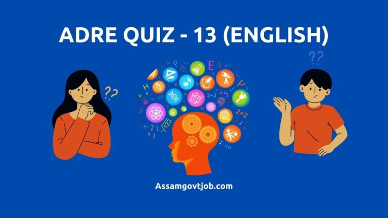 ADRE Quiz 13 (English)